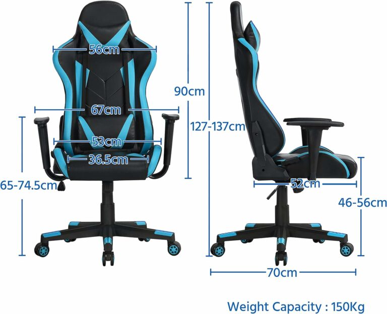 Dimensions-chaise-gaming-yaheetech