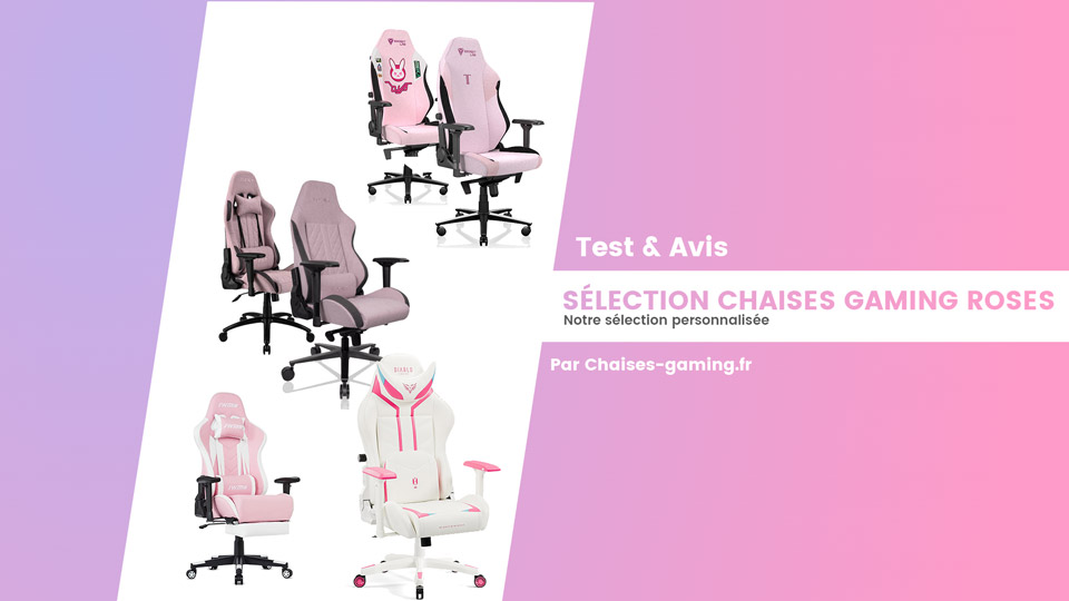 Sélection-chaise-gaming-rose