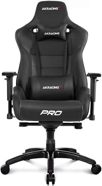 AKRacing Masters Série Pro Siège Gaming, Cuir PU, Noir, One